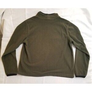 Vintage KAVU Dark Green Fleece Womens Pullover Mock Neck Base Layer Shirt Size S